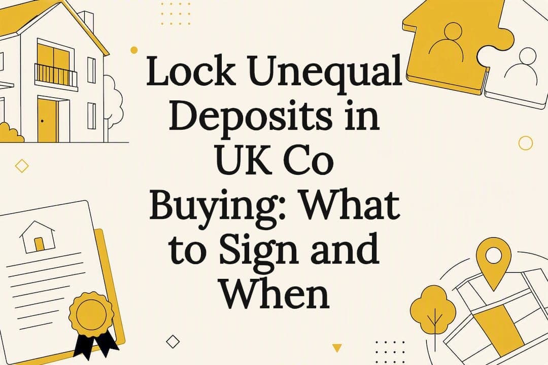 Lock Unequal Deposits in UK Co Buying: What to Sign and When