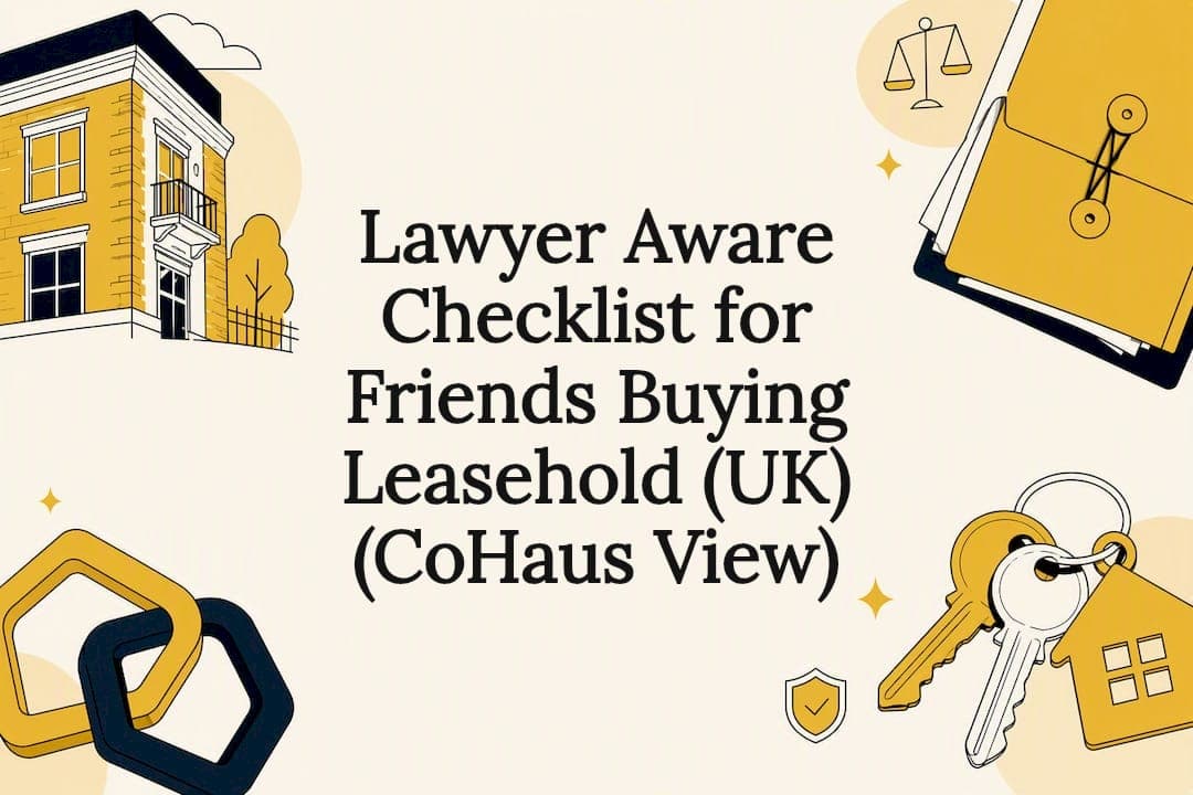 Lawyer Aware Checklist for Friends Buying Leasehold (UK) (CoHaus View)