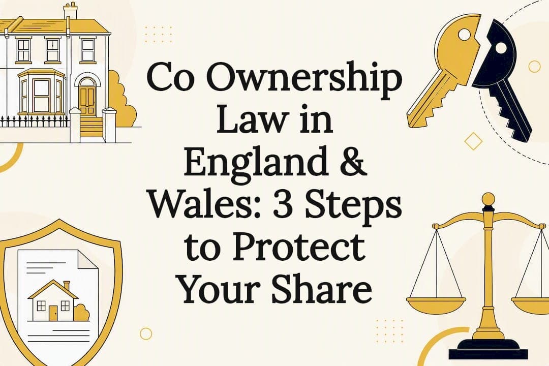 Co Ownership Law in England & Wales: 3 Steps to Protect Your Share