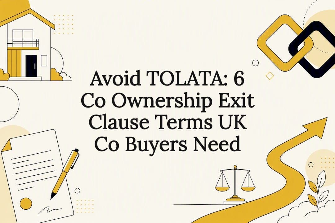 Avoid TOLATA: 6 Co Ownership Exit Clause Terms UK Co Buyers Need